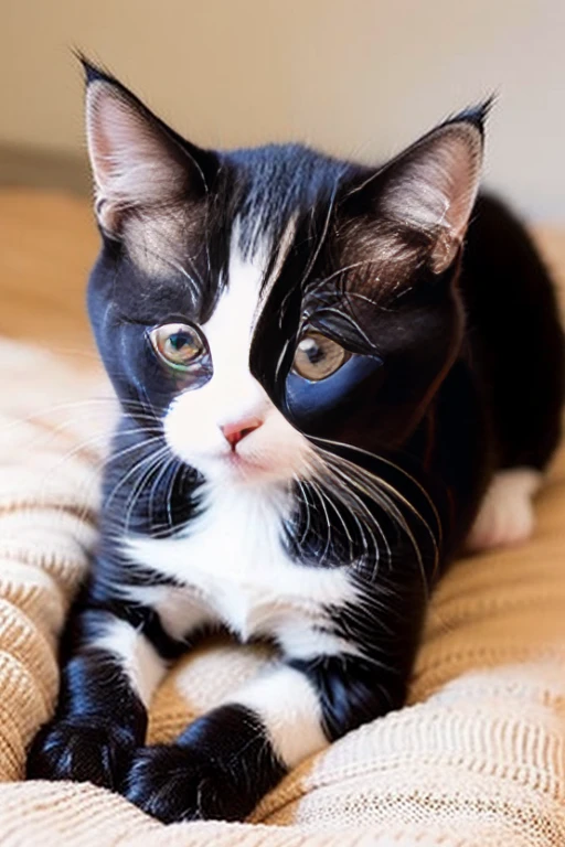 The character is simply drawn of a muller-haired gray cat