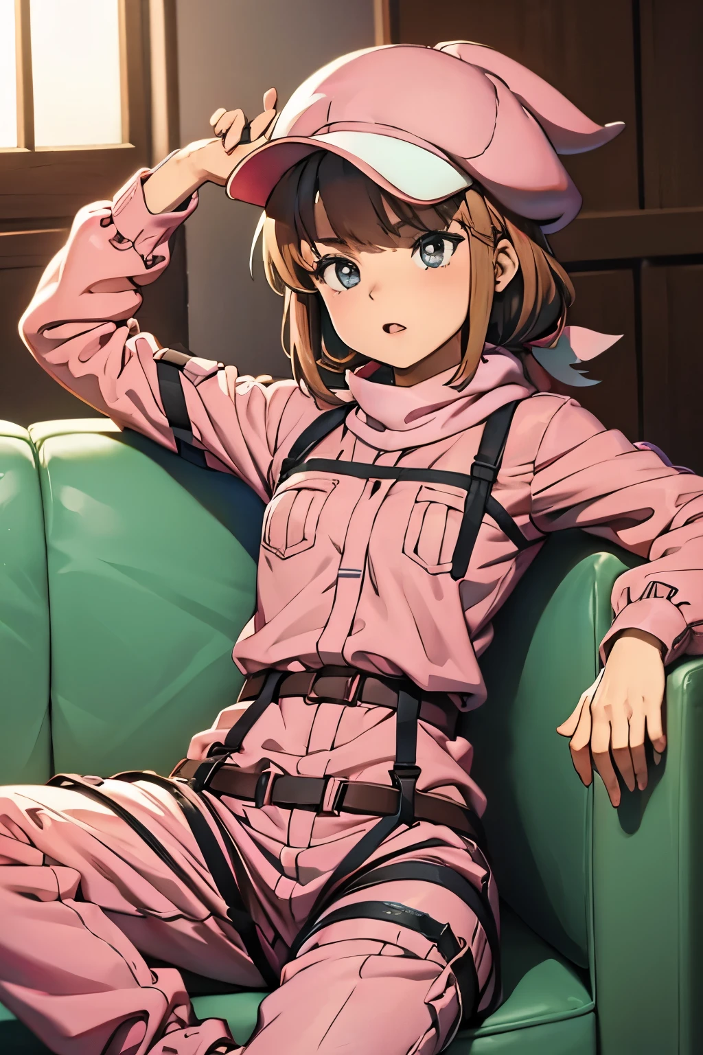 Llenn/Karen Kohiruimaki - Sword Art Online Alternative Gun Gale Online acostada en el sofa 