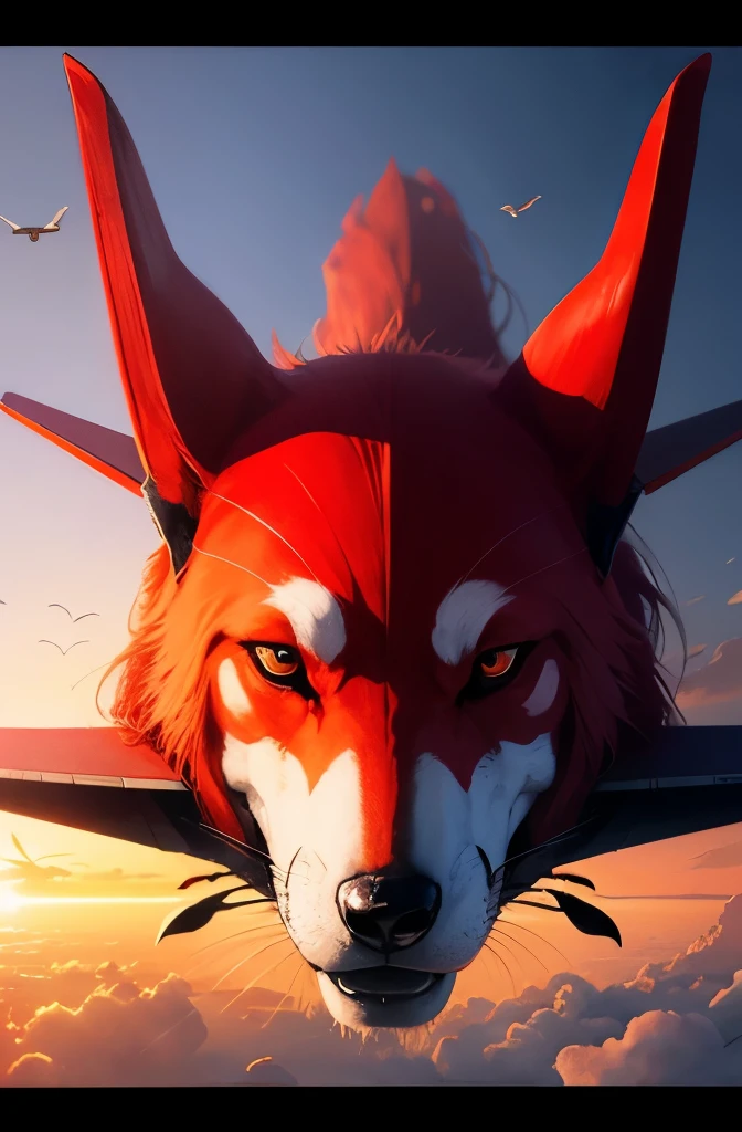 renard en deltaplane