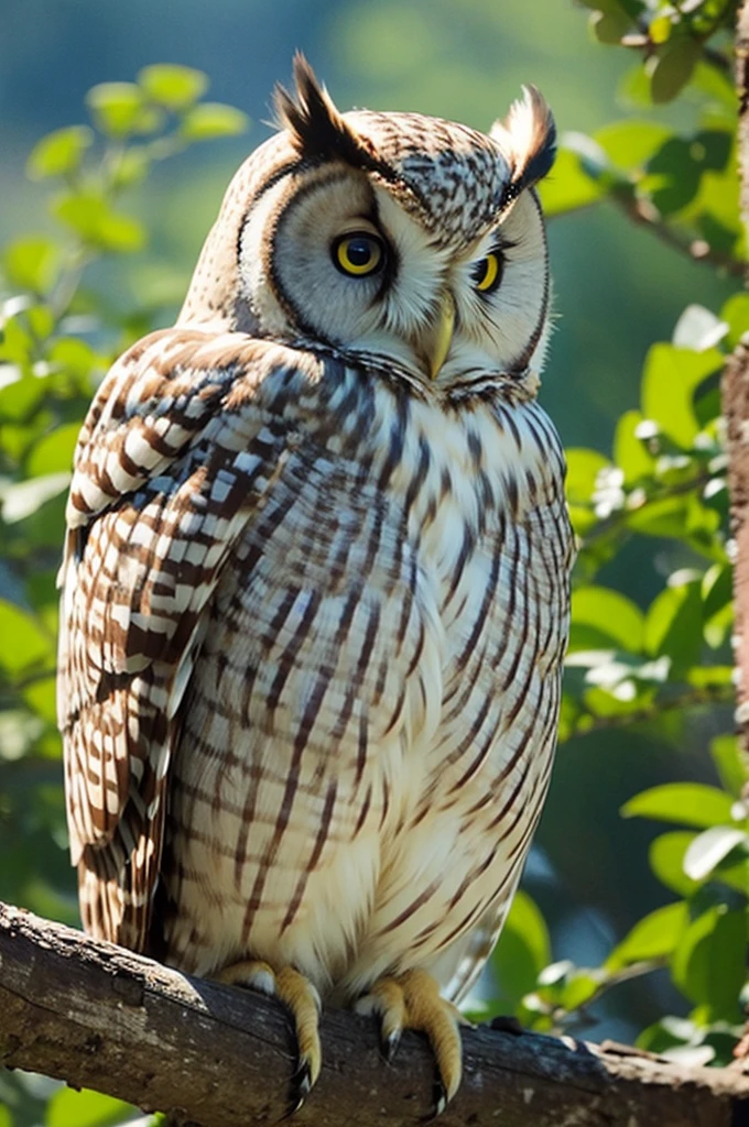 owl, very cute, featured, nature in the background, sunny day
