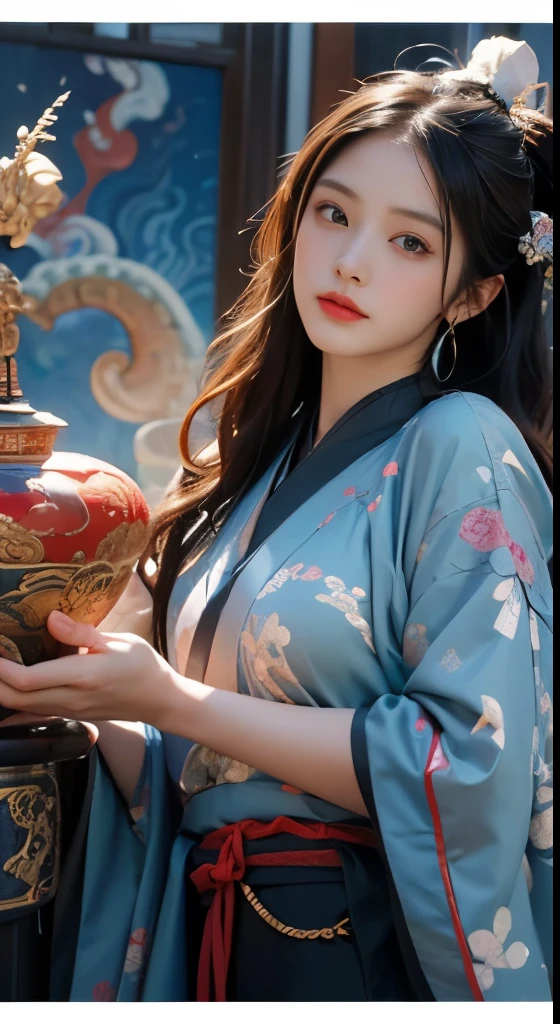 Zhong Fenghua, Gorgeous Hanfu, official art, unified 8k wallpaper, super detailed, beautiful beautiful, masterpiece, best quality, (Tangled, Tangled, Tangled), (fractal art: 1.4), (character center: 1.3), 1 girl, Dragon rapes girl, shOakking domineering chinese dragon, Detailed faucet, black hair, long ponytail, China人, Off the shoulder style,, Very detailed, Dynamic angle, Denim lenses that reveal leg skin, (The most beautiful form of chaos), ethereal, (bright colors), Oak, (half: 1.2), China, (Thangka Feitian: 1.5), (ribbon: 1.3), (Dream: 1.5), (hanfu: 1.5), China人 Dragon, China人 Phoenix, (Smile: 0.5), (China人 God), (masterpiece, top quality, best quality, Extreme details, highest detail, official art, Beauty and Aesthetics: 1.2), golden ratio, complete composition