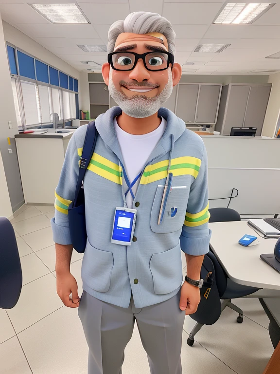 Homem de meia idade bonito, tecnico de redes