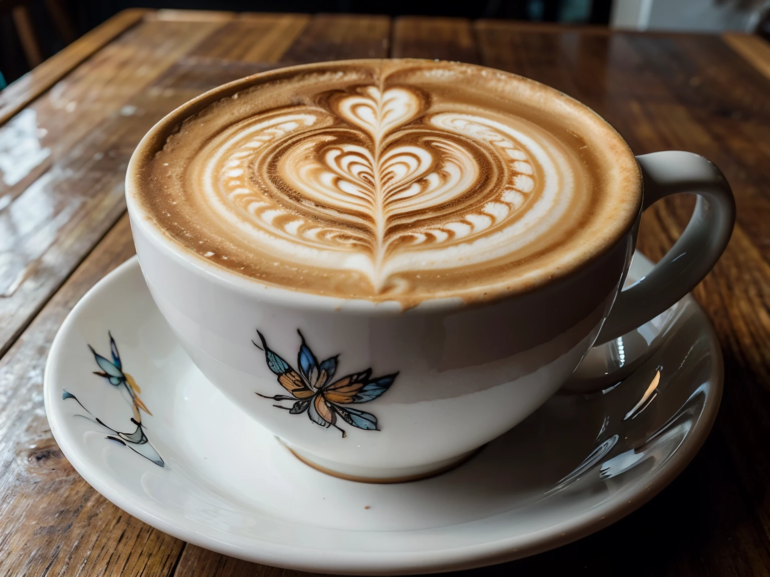 Use latte art in the white form:1.5, Butterfly art, A few cups of coffee:1.3, intricate illustration, delicate linework, Fine details, Whimsical pattern, charming scene of a, Fantastic visuals, Engaging storytelling,
Break,
graphite drawing, Pencil shading, Subtle gradients, Monochromatic, Detailed textures, Fine linework, Delicate touch
break,
(Masterpiece, Best quality, Photorealistic, A high resolution, Photography, :1.3), Ultra-detailed, Sharp focus, Professional photo, commercial photograph, ((Realistic, Super realistic, Realism, realistic detail)), Perfect anatomy, perfectly proportions, Hyper Sharp Image,