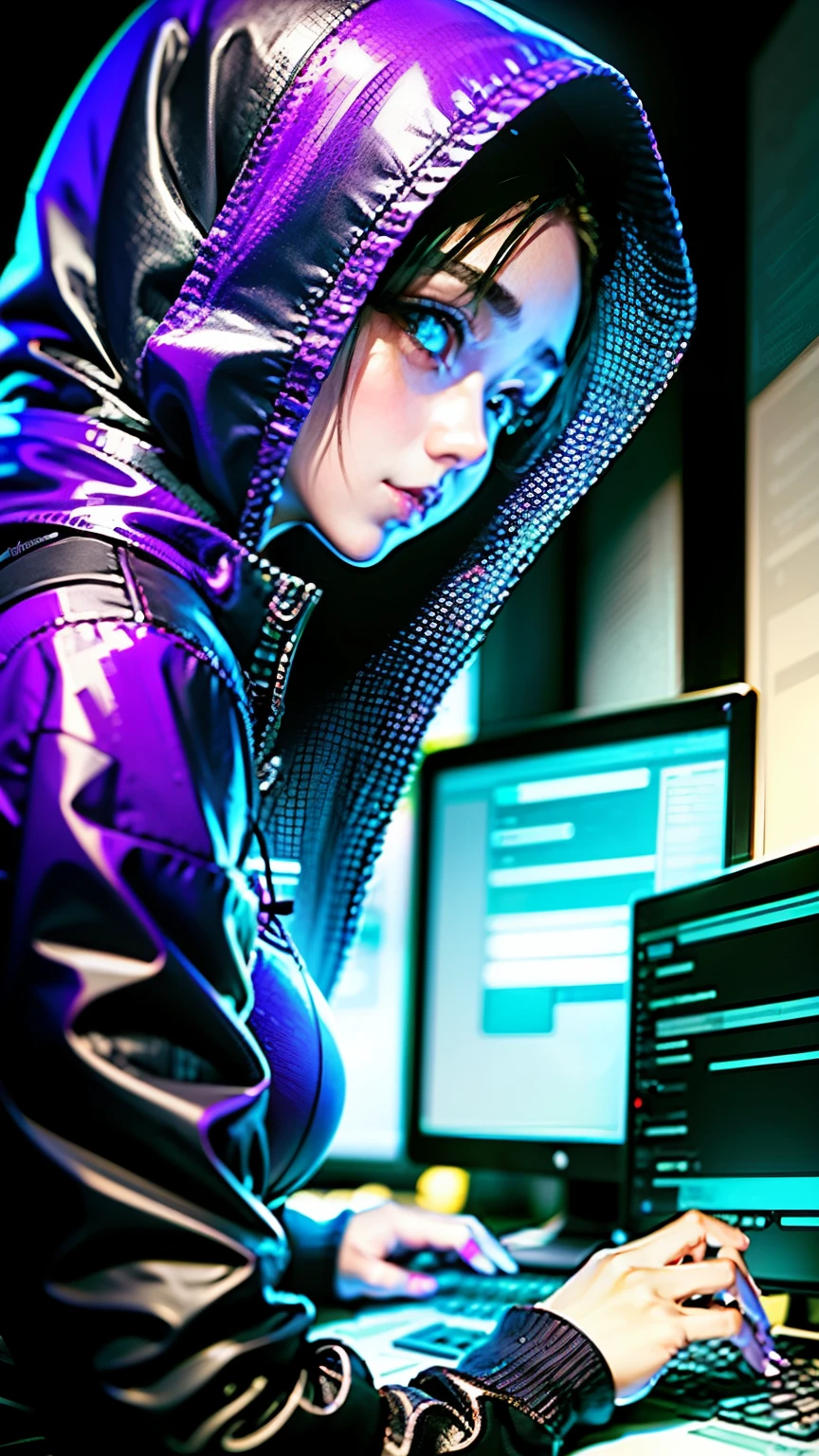A hacker talking about cybersecurity