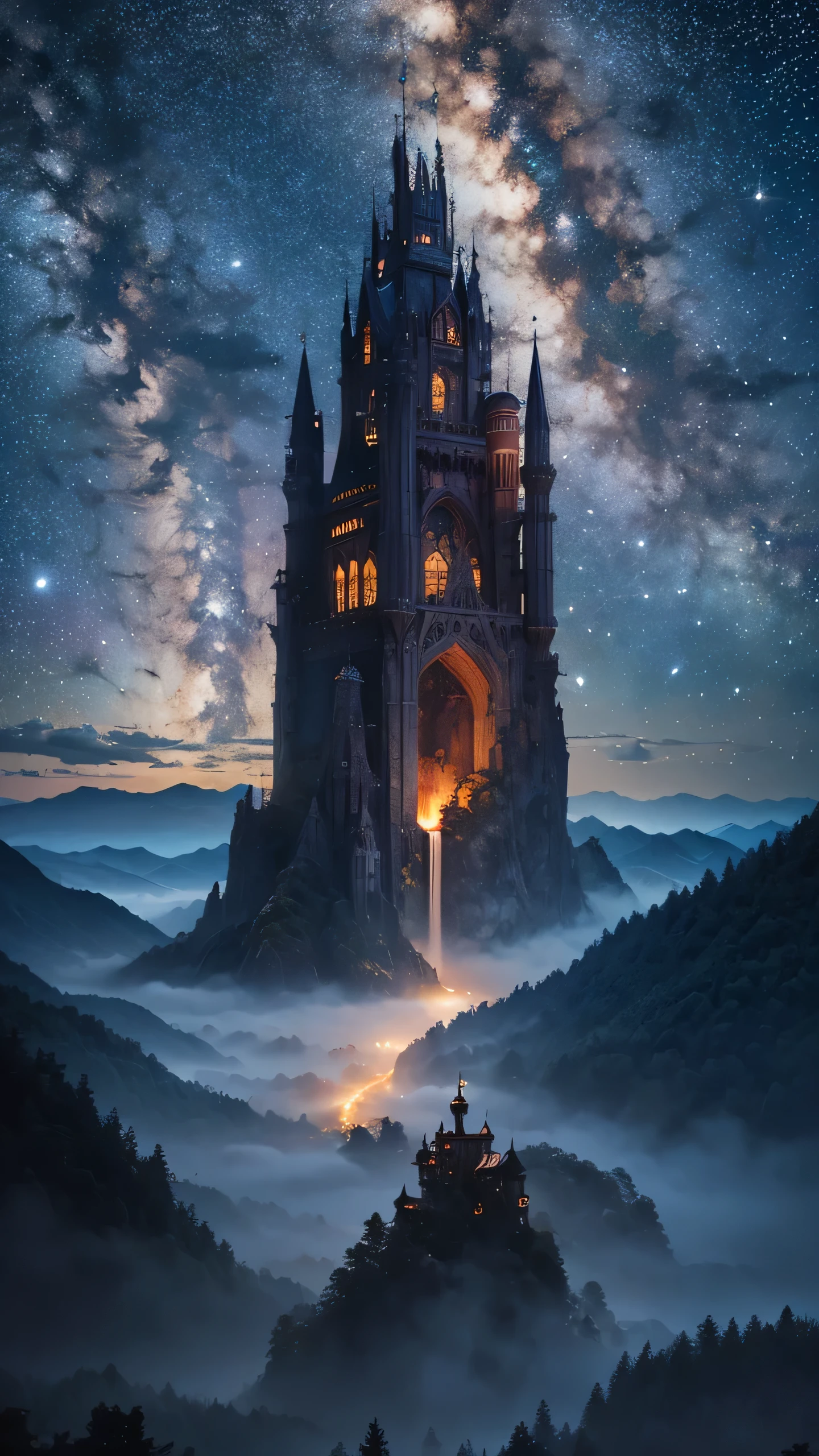 Highest image quality,fantasy,Milky Way