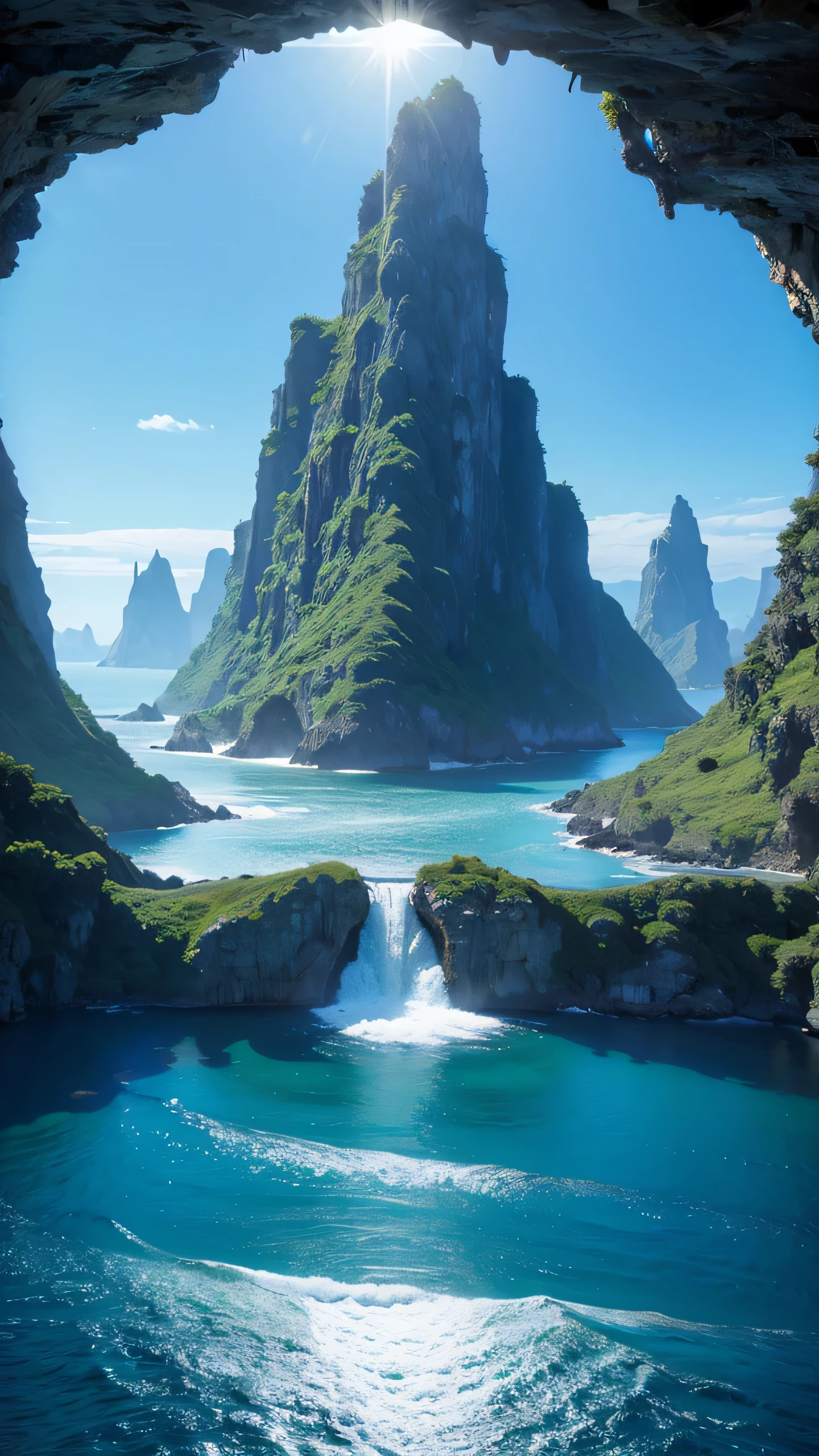 Highest image quality,fantasy,Ocean,water surface