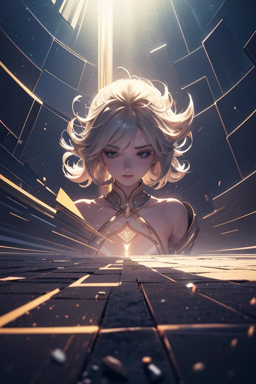 (Obra maestra:1.2), Mejor calidad, (illustration:1.2), (ultra detallado), hiper detalles, (delicado detallado), (detalles intrincados), (cinematic light, Mejor calidad Backlights), Delete line, solista, Cuerpo perfecto, (1 chica), a metallic mask on a anime girl character, metallic core, animecore, silk drawing, animated, retro animation, fuse animation, 1988 retro animation, vhs copy, vhs grain animation, Saint Seiya style, decaying human in a mask, polkadot, in the style of symmetrical composition | artistic reportage | mirrored | monochromatic portraits | saturated color field | sculptural expression | gothic romance, a wide view photo,unreal engine 5,Octane render, Super Clarity ,ultra Detail,32k,hyper detail eyes, Ultra-high Resolution, Ultra-high Definition, Super Clarity , Upside-down composition ,ultra wide angle ,a weirdo wearing scary mask ::3 , room,painful,sad,depressed,hopeless,loveless,lonely,empty paper everywhere,broken glasses everywhere,everywhere,white diamond-like texture floor,high ceiling ,god rays,smooth lighting ::1 --v 6 --niji 6, (constituir), alto contraste, (mejor iluminacion, un extremadamente creado y hermoso), (cinematic light), vistoso,