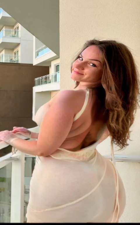araffe woman in a white dress standing on a balcony, 2 4 year old female model, showing her shoulder from back, opened dress, kaitlyn michelle siragusa, 3 0 years old woman, 30 years old woman, by Niko Henrichon, brooke ashling, karolina cummings, brown hair and a perfect body, alana fletcher, beautiful girl, big ass, huge ass, bbw, from behind, thick, thick thighs, wide hips, bbw, big , sideboob, giant ass, side view, big butt, round butt, tight underwear, underwear halfway off, underwear taking off, grabbing ass, ass spilling over underwear, too thick for clothes, facing right, nude