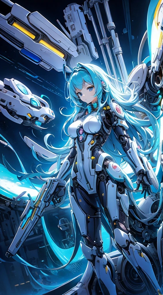 anime,High resolution,clear sky,woman,mechanical woman,armed,nostalgic