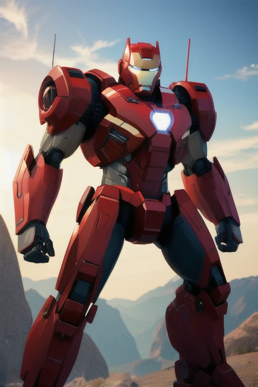 A mecha walf suit portrait, 8k, anime style mech suit, Ironman mechanics, detailed, dramatic lighting 