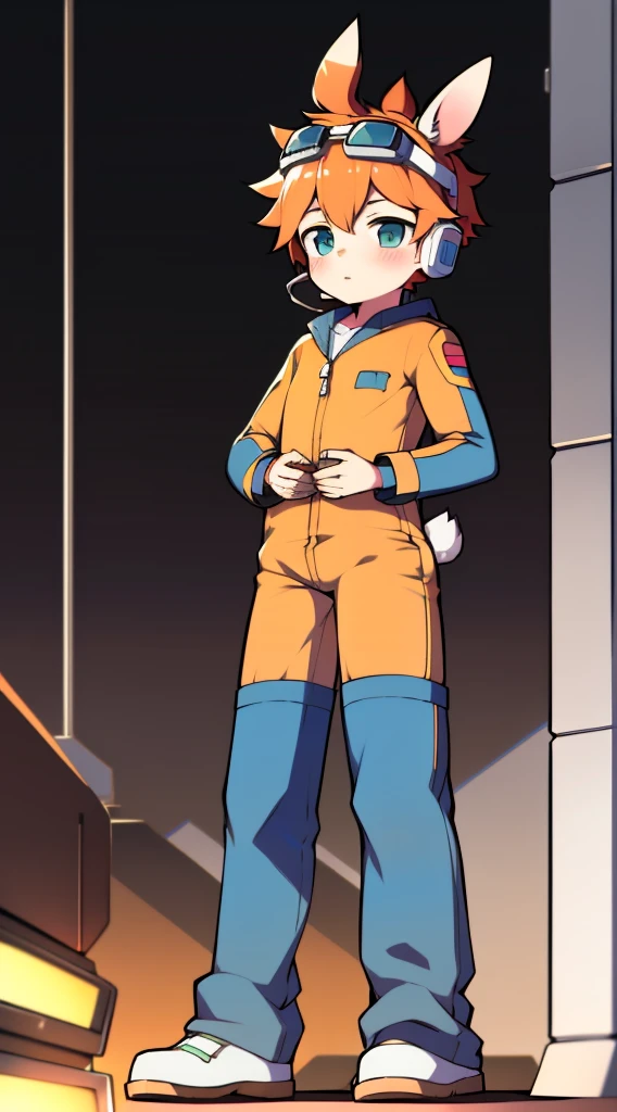 mature, dilf, big arms, bulge, soft belly, round tummy, chubby, Solo, male, feline, domestic cat, brown fur, brown body, green eyes, sandy brown hair, tan hair, light brown hair, short hair, slim, weak, detailed eyes, detailed hands, open mouth, angry, angry expression, red jumpsuit, red spacesuit, spaceship, standing, space, window, by bebebebebe, by buta99,