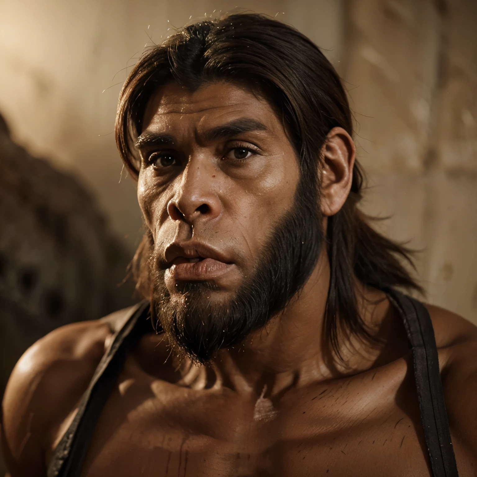 Homo habilis con erramientas 