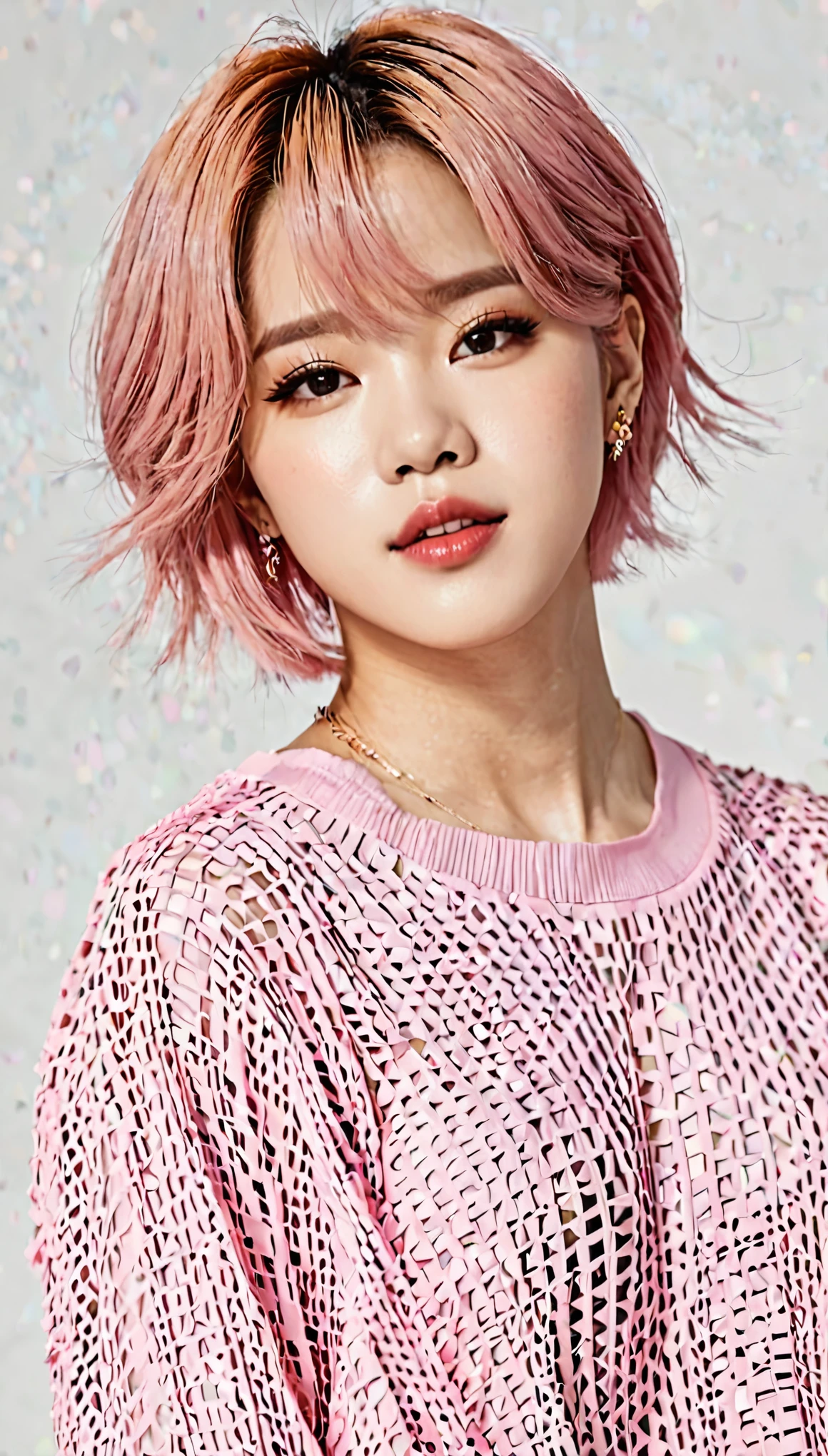 Jimin de cabelo rosa