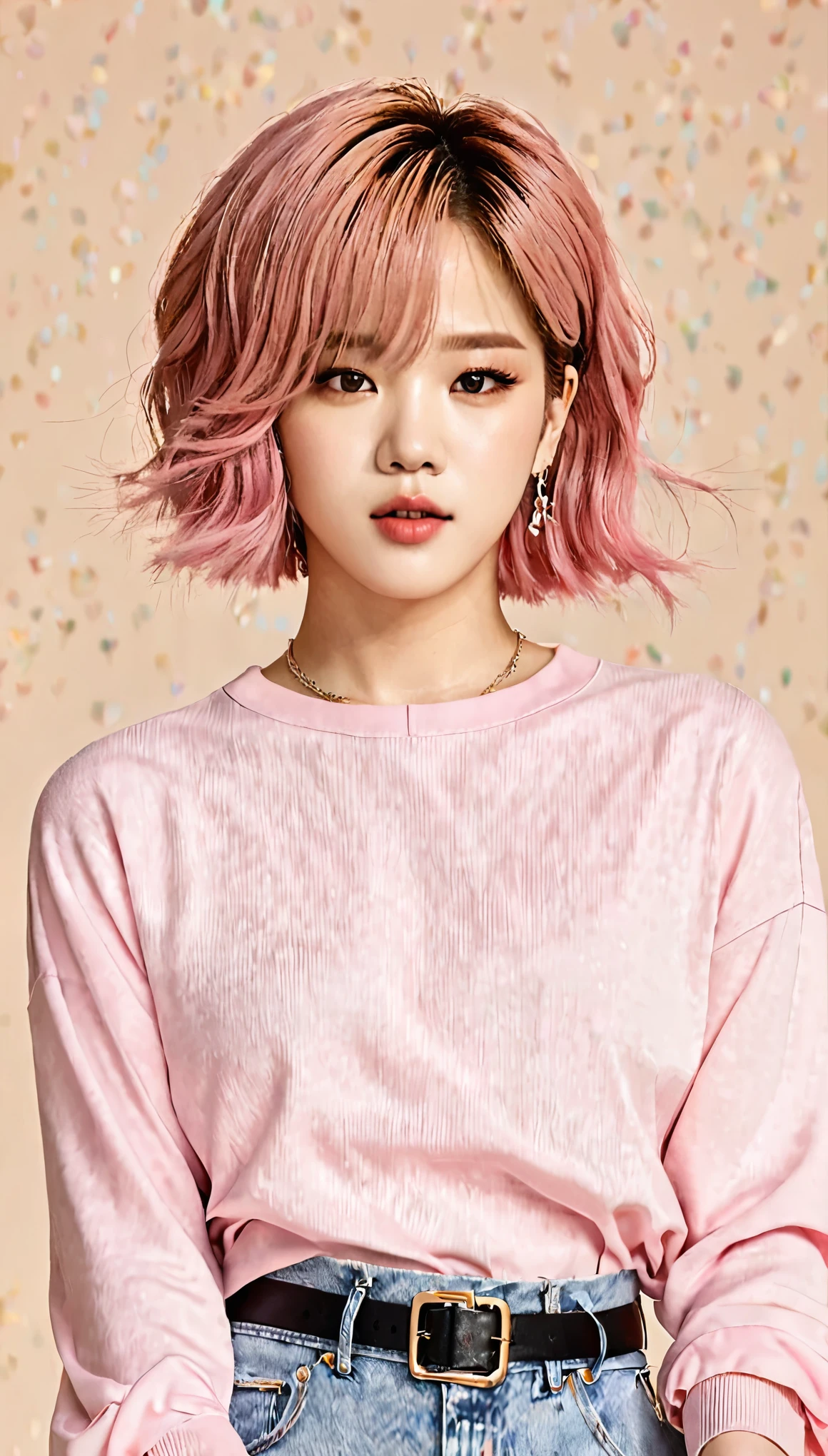 Jimin de cabelo rosa