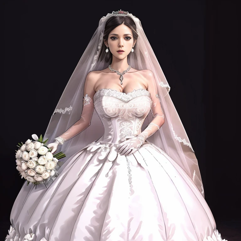 Wedding dress Wedding hall tiara