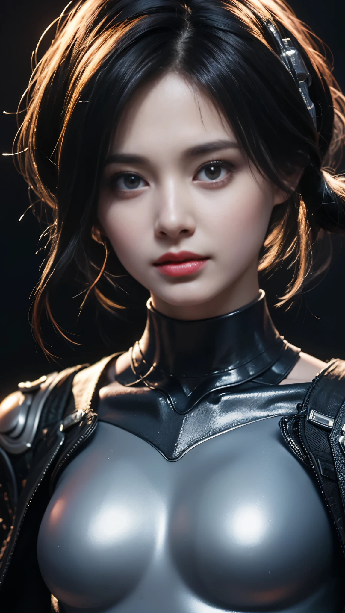 ((Best quality)), (Masterpiece)), (Details:1.4), Beautiful cyberpunk woman image,hdr,HighDynamicRange),Ray tracing,NVIDIA RTX,Super resolution,Unreal 5,Subsurface scattering,PBR Texture,Post-processing,Anisotropic filtering,Depth of field,Maximum clarity and sharpness,Many-Layer Textures, Albedo and specular maps, Surface coloring, Accurate simulation of light-material interactions, Perfect proportions, Octane rendering, Two-tone lighting, Wide aperture, Low ISO, White balance, Rule of thirds, 8K raw data, Otherworldly
