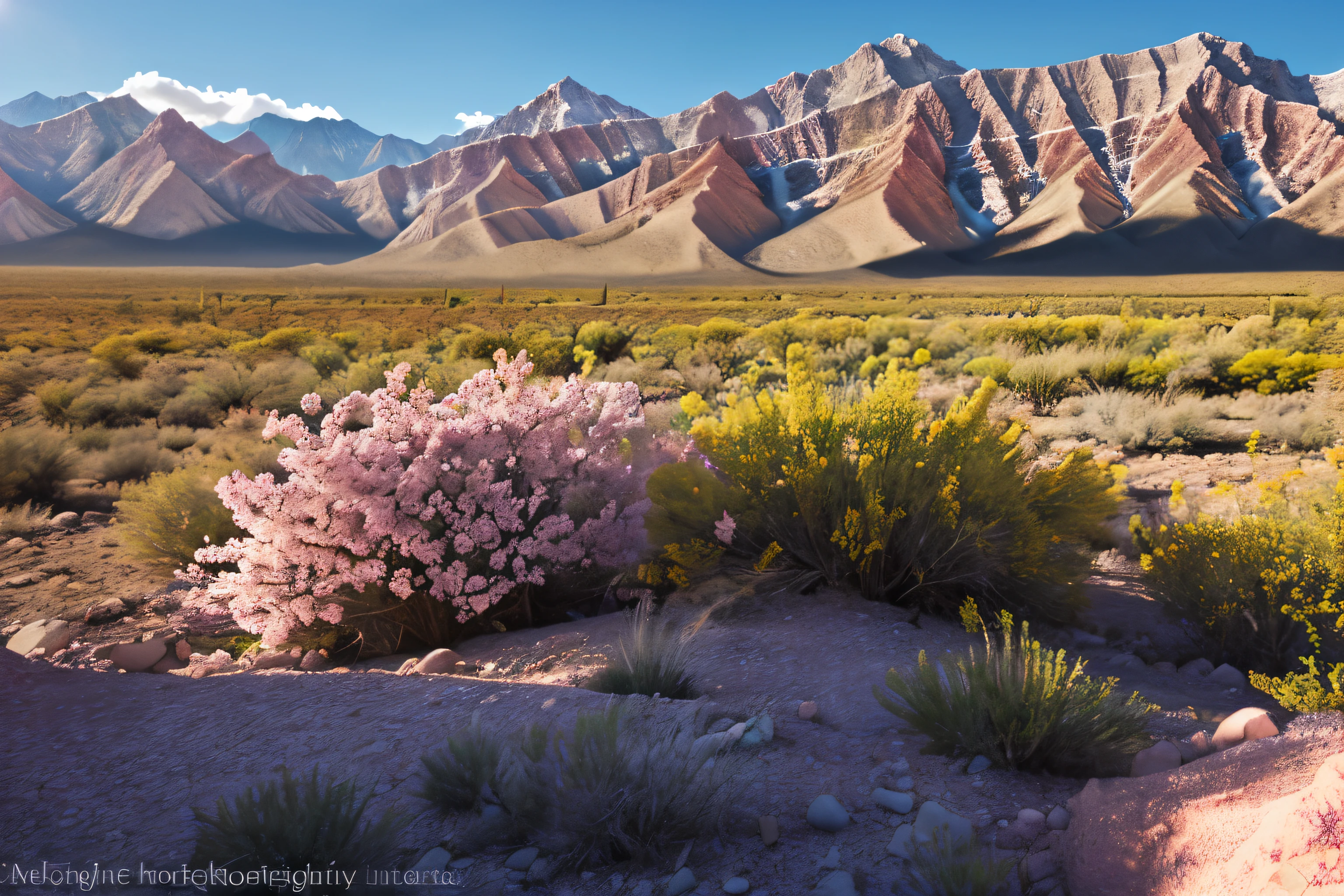 spring mountain sun shining background image