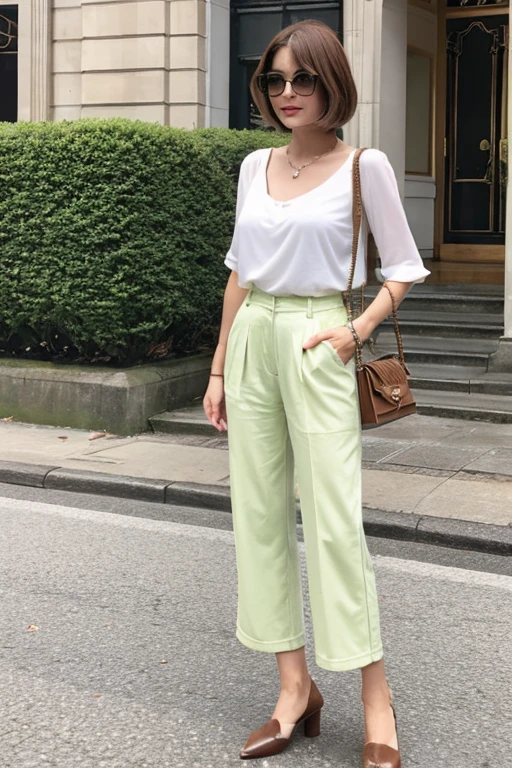 Queen sexy brown hair shortcut slim tall