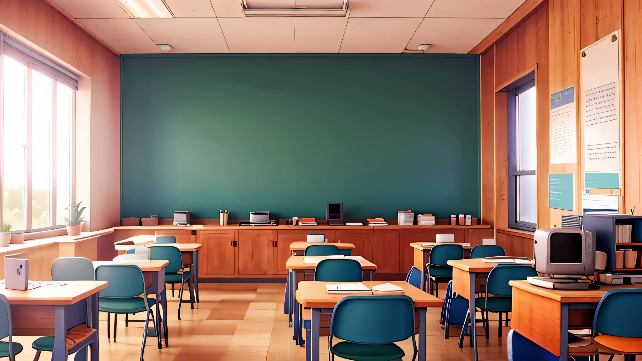 a class room background