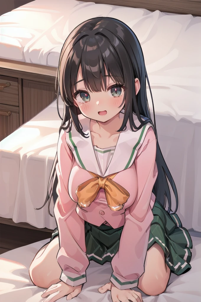 (((full body))), (((pnkserafuku))), (highest quality:1.2), alone, 1 girl, kotonoha aoi, (((spread legs onbed))),(((vaginal,sex))),(((cum in pussy))),(((from above))), (((lying on bed))),(((white bed sheet))),(((lie on the pillow))), smile, looking at the viewer, hair ribbon, (((perfect anatomy))),(masterpiece:1.0),(Highest_quality:1.0),detailed,highly detailed,ultra detailed,extremely detailed CG,super high resolution,4k,super detailed, photograph,high resolution,8K,HDR,Highly detailed CG Unity 8k wallpaper,super detailed skin,detailed beautiful eyes,detailed beautiful face,detailed beautiful face and eyes,very detailed background,perfect,lighting,colorful, bright_front_face_lighting,shiny skin,(highly detailed background),looking at the viewer,(Focus on her face), solo, upper body, looking at viewer, upper angle, perfect quality, good quality, masterpiece, HDR, UHD missionary position,masterpiece,best quality,detailed,highly detailed,ultra detailed,extremely detailed CG,high resolution,8K,super detailed skin, ((detailed beautiful eyes)),detailed beautiful face,detailed beautiful face and eyes,very detailed background,highly detailed background,(front view),(((super big breasts))),looking at viewer,The girl&#39;s breasts aren&#39;t exposed at all., You can clearly see that she has very large breasts.,((kawaii)),((orgasm face)),