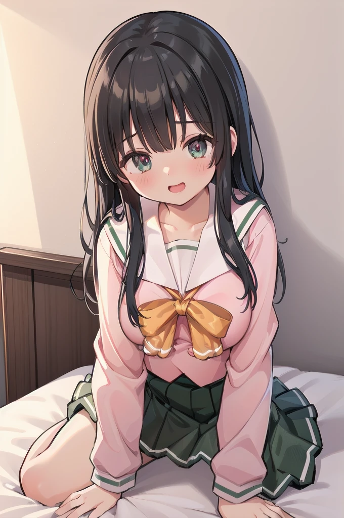 (((full body))), (((pnkserafuku))), (highest quality:1.2), alone, 1 girl, kotonoha aoi, (((spread legs onbed))),(((vaginal,sex))),(((cum in pussy))),(((from above))), (((lying on bed))),(((white bed sheet))),(((lie on the pillow))), smile, looking at the viewer, hair ribbon, (((perfect anatomy))),(masterpiece:1.0),(Highest_quality:1.0),detailed,highly detailed,ultra detailed,extremely detailed CG,super high resolution,4k,super detailed, photograph,high resolution,8K,HDR,Highly detailed CG Unity 8k wallpaper,super detailed skin,detailed beautiful eyes,detailed beautiful face,detailed beautiful face and eyes,very detailed background,perfect,lighting,colorful, bright_front_face_lighting,shiny skin,(highly detailed background),looking at the viewer,(Focus on her face), solo, upper body, looking at viewer, upper angle, perfect quality, good quality, masterpiece, HDR, UHD missionary position,masterpiece,best quality,detailed,highly detailed,ultra detailed,extremely detailed CG,high resolution,8K,super detailed skin, ((detailed beautiful eyes)),detailed beautiful face,detailed beautiful face and eyes,very detailed background,highly detailed background,(front view),(((super big breasts))),looking at viewer,The girl's breasts aren't exposed at all., You can clearly see that she has very large breasts.,((kawaii)),((orgasm face)),