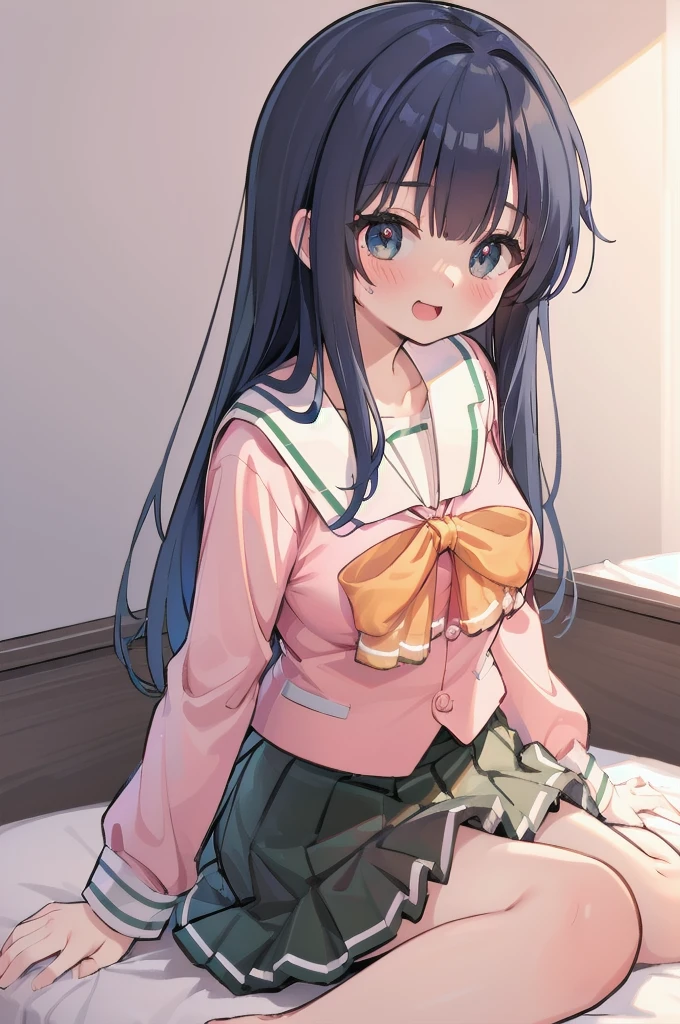 (((full body))), (((pnkserafuku))), (highest quality:1.2), alone, 1 girl, kotonoha aoi, hair ribbon, blue hair, red eyes, very long hair, dull bangs, (((spread legs onbed))),(((vaginal,sex))),(((cum in pussy))),(((from above))), (((lying on bed))),(((white bed sheet))),(((lie on the pillow))), ((blue hair)), smile, looking at the viewer, (((perfect anatomy))),(masterpiece:1.0),(Highest_quality:1.0),detailed,highly detailed,ultra detailed,extremely detailed CG,super high resolution,4k,super detailed, photograph,high resolution,8K,HDR,Highly detailed CG Unity 8k wallpaper,super detailed skin,detailed beautiful eyes,detailed beautiful face,detailed beautiful face and eyes,very detailed background,perfect,lighting,colorful, bright_front_face_lighting,shiny skin,(highly detailed background),looking at the viewer,(Focus on her face), solo, upper body, looking at viewer, upper angle, perfect quality, good quality, masterpiece, HDR, UHD missionary position,masterpiece,best quality,detailed,highly detailed,ultra detailed,extremely detailed CG,high resolution,8K,super detailed skin, ((detailed beautiful eyes)),detailed beautiful face,detailed beautiful face and eyes,very detailed background,highly detailed background,(front view),(((super big breasts))),looking at viewer,The girl&#39;s breasts aren&#39;t exposed at all., You can clearly see that she has very large breasts.,((kawaii)),((orgasm face)),