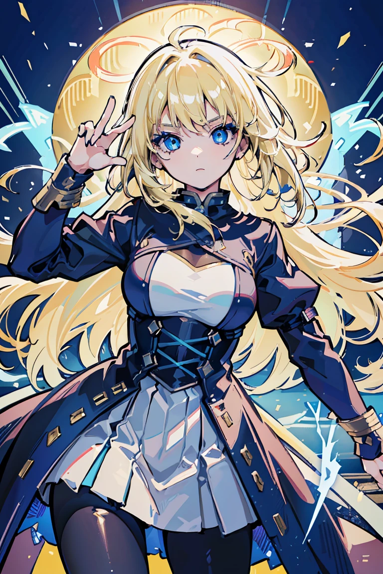 ((1 girl)), (Detailed and clear face) ,cool woman,Rough poses, warrior, Large sword, Similarly, new, victory, grassland, (cowboy shot),((Super detailed,highest quality, High resolution, 8k wallpaper, 美new服,)),((blonde, long hair,messy hair)), blown by the wind, eye shadow, eyeliner,Glow eye, reflected lightの美new目, ((shining blue eyes)), 18 year old girl,five fingers,eye shadow, eyeliner,Glow eye, girl, romanticism, modern art, Impressionism, reflected light, 8K, masterpiece, advanced details, highest quality, accurate anatomy, five fingers