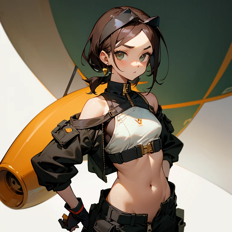 best qualtiy、ultra-detailliert、Masterpiece、1 girl in、独奏、nikkeanis、Cross-eyed、short-hair、cute smile、large full breasts、Brown hair、hair adornments、brown-eyed、Yellow eyes、beret、cowboy shot, office room background, (half-body), bare breasts, revealing breasts, ((((uncovered nipples breasts))l, breasts exposed (nipple exposed), (( showing her breasts )), (ULTRA HUGE BREASTS:1.1), extreme detailed face, beautiful delicate face, Bukkake ,(white cream on body), wet body, dripping.