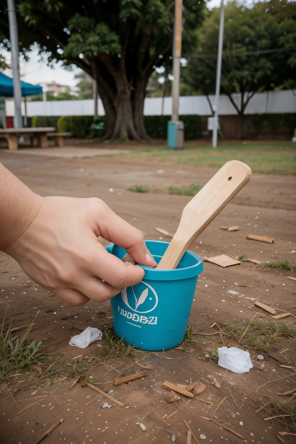 logo do campori UCOB 2024 feito com material reciclado