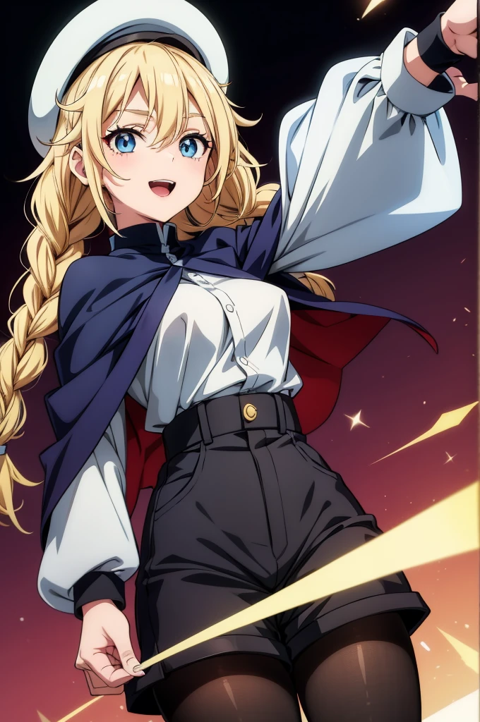 (非常にdetailedな 、 8k wallpaper,masterpiece, highest quality, 非常にdetailedな),(Best lighting, Best Shadow, Very delicate and beautiful),floating,(Beautiful woman、Blonde Hair、Sister clothes)、(Nuns:1.3)、(Costume with slits)、(Thighs)、(Flying kick towards the audience:1.4)、Smiling、(highest quality、masterpiece、High resolution、detailed)、animeスタイル、Flat Style,Beautiful Eyes, Delicate and beautiful face, BREAK,extremely detailed、Dynamic Angle、anime、fullbody、action、Western