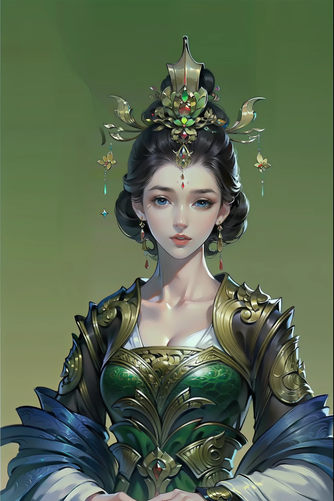 （masterpiece，super detailed，HD details，highly detailed art）1 woman，barefoot，silk，Xian Xia，bust，alone，Highly detailed character designs from East Asia，Game character costume design，ultra high resolution, sharp focus, epic work, masterpiece, (Very detailed CG unified 8k wallpaper)，pretty face，beautiful eyes，HD details