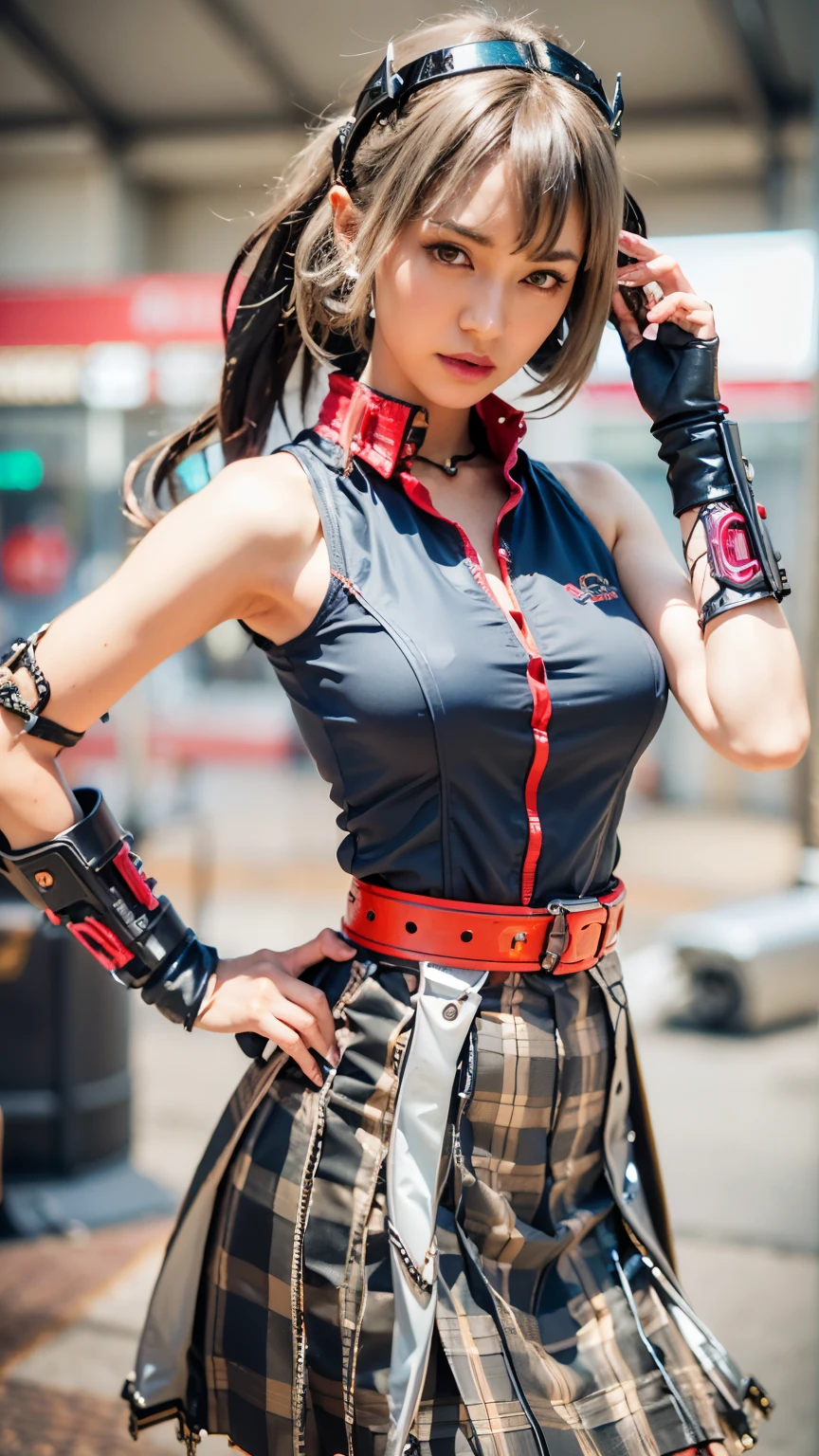 top-quality、masterpiece、超A high resolution、(Photorealsitic:1.4)、Raw photo、Steampunk Battle Cyborg Angel、large wings made of metal、White porcelain body、Acrylic Clear Cover、white hair、glowy skin、1 Cyborg Girl、((super realistic details))、portlate、globalillumination、Shadow、octan render、8K、ultrasharp、character edge light,Colossal tits、Raw skin is exposed in cleavage、Details of complex ornaments、Sumerian details、Hydraulic cylinder、Small LED lamp、highly intricate detail、Realistic light、a purple eye、radiant eyes、Facing the camera、neon details、cowboy shot、Futuristic headgear、About Cyberpunk、、