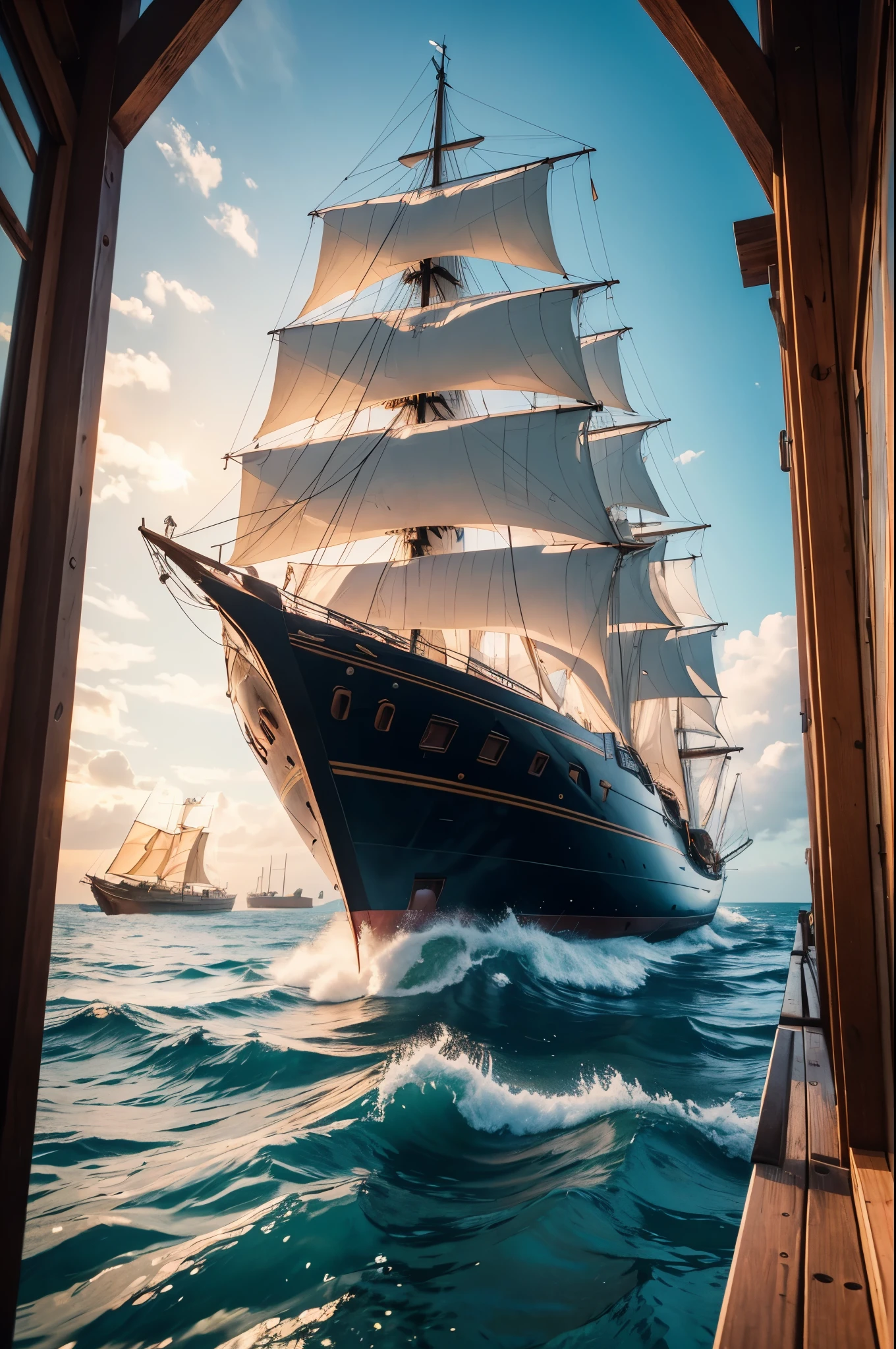 8K,中世期のBig port町,sailboat,Bustling people々,unified orange roof,masterpiece,masterpiece,Photorealistic RAW photos of the highest quality。bright colors,rich colors, Backlight, cinematic lighting, film grain, to be born, 50MM lens, Nikon D850,realistic skin,fantasy art,character art,ultra high resolution,white wall,Homer,beautiful sea,beautiful expression,wooden shipbuilding,Big port,空から見たBig port町の風景,