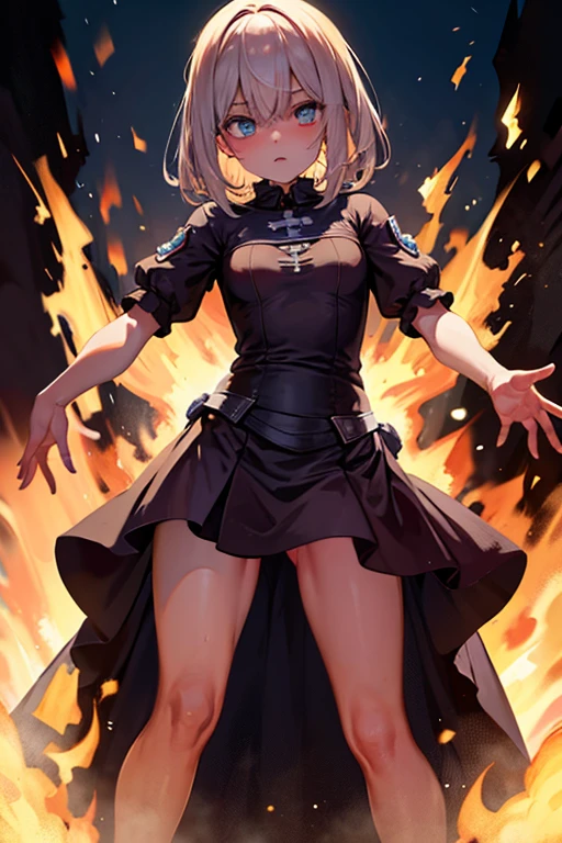 zombie, obra de arte, ultra hd, absurdos, Melhor qualidade, Sozinho, fire powers
