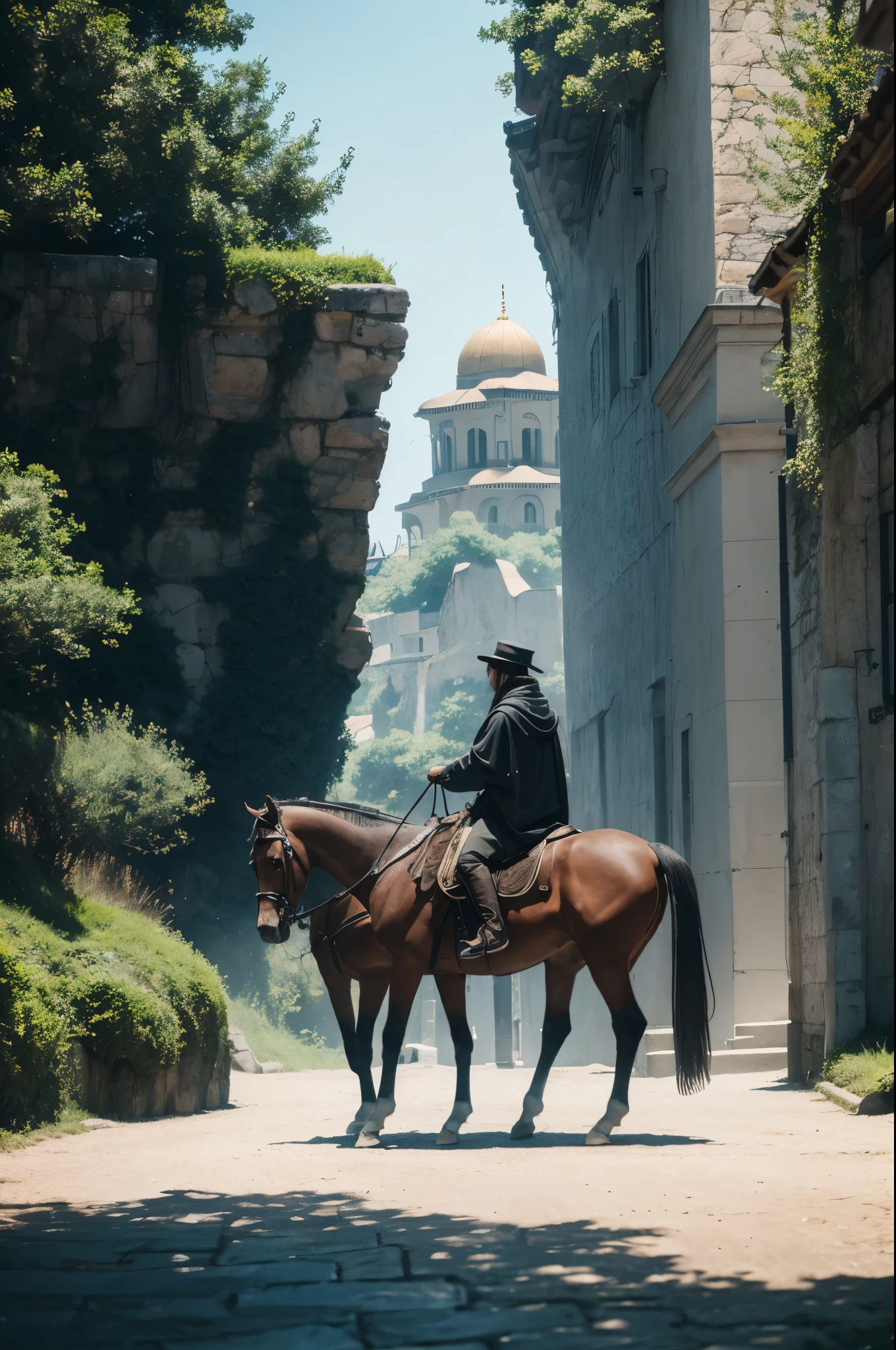 8K,white wallとオレンジ色の屋根で統一された港町,Landscapes of medieval Europe,A large square and fountain in the center of town,masterpiece,Photorealistic RAW photos of the highest quality。bright colors,rich colors, Backlight, cinematic lighting, film grain, to be born, 50MM lens, Nikon D850,fantasy art,ultra high resolution,white wall,Homer,beautiful sea,beautiful expression,people coming and going々,landscape photography,