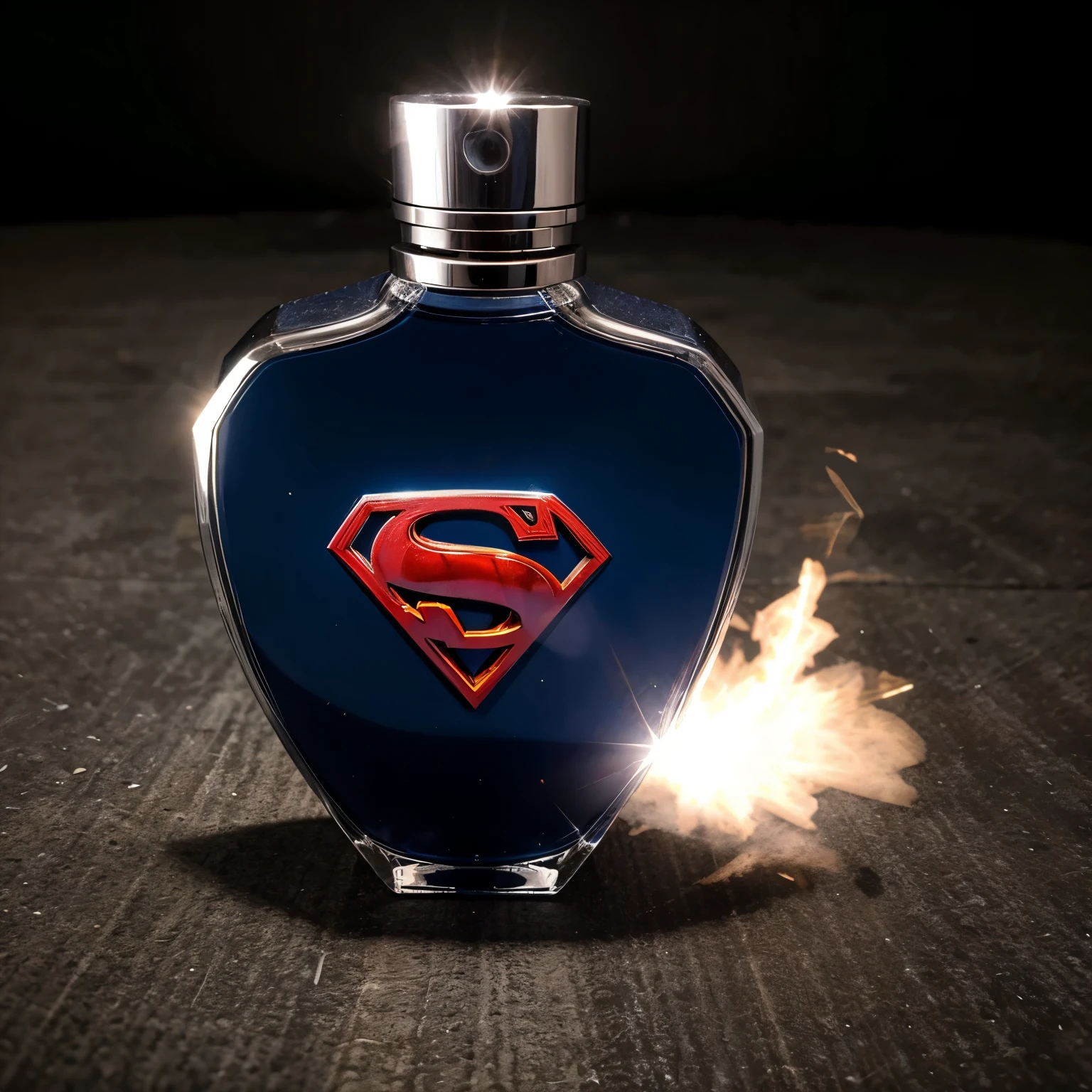 Superhero inspired perfume bottle 