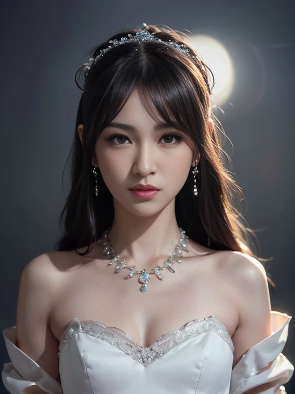 best quality, masterpiece, highres, 1girl,china wedding dress,hair ornament,necklace, jewelry,Beautiful face,slender, small breasts, tyndall effect,photorealistic, dark studio, rim lighting, two tone lighting,(high detailed skin:1.2), 8k uhd, dslr, soft lighting, high quality, volumetric lighting, candid, full body, high resolution, 4k, 8k, Bokeh