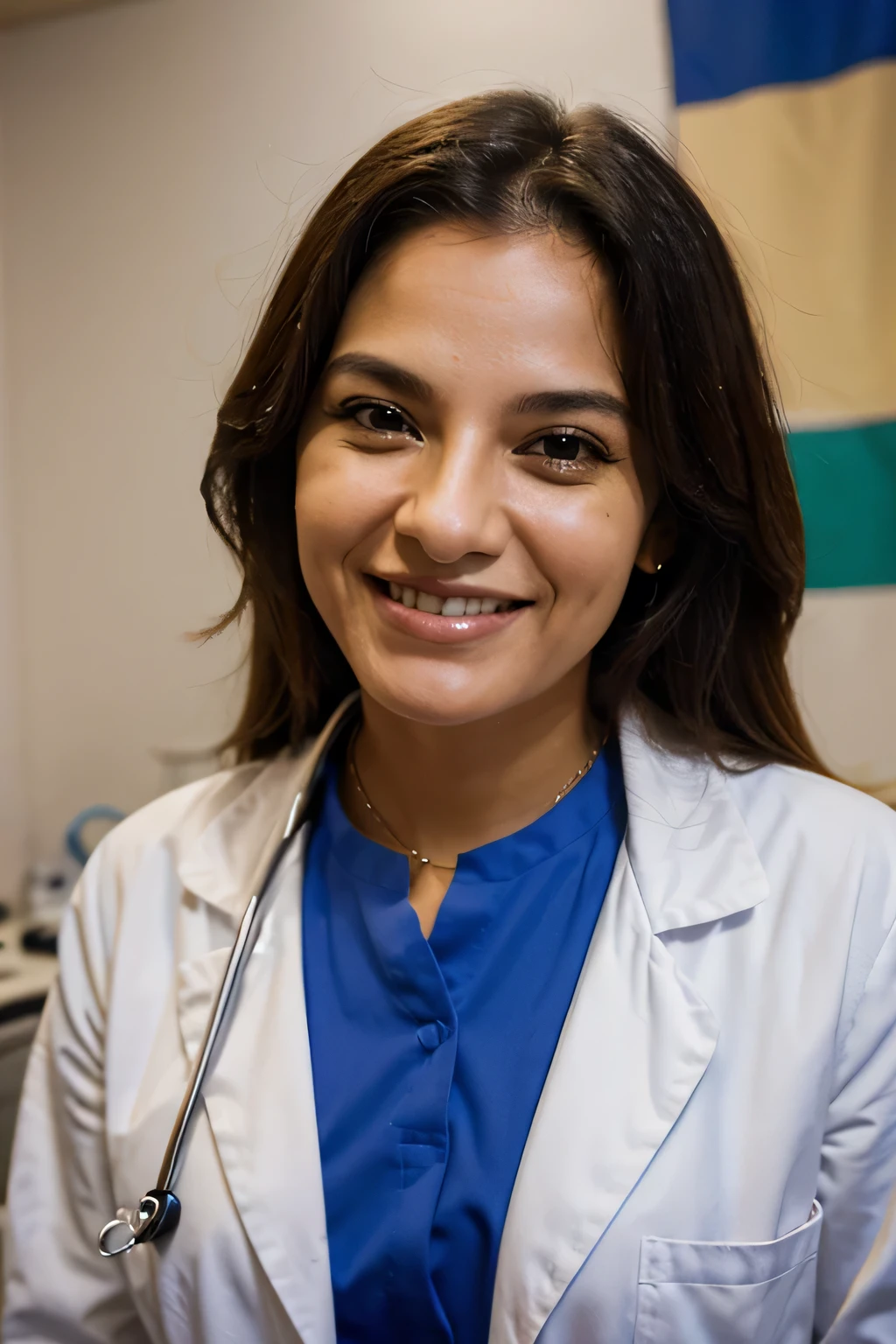 face of a brazilian doctor smiling