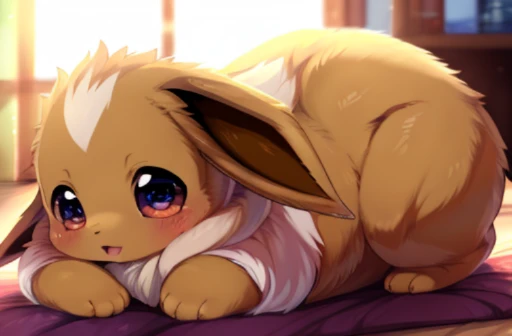 Eevee , (Feral), \(pokemon\), (by DAGASI), (by Inno-Sjoa), (by shikaro), (by asaneman), female, ((extremely_wide_excessively_massive_hyper_hips)), tounge_out, (massive_plump_hyper_pussy), Exaggerated_tiny_digitigrade_paws, Laying_Unbelievably_large_eggs, exhausted, (Perfect_eyes), sexy, seductive, 1080p, (best quality), (masterpiece), digital_art,