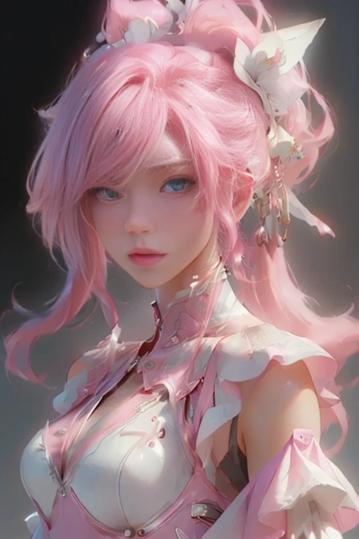 A beautiful cyberpunk woman,Perfect proportions,(perfect face),(light make-up,Pink and moist lips,Sharp eyes,Shoulder length hair),maid outfit,(1 girl),Definition and sharpness of textures,Surface Coloring,Accurate simulation of light-material interactions,Two-colored light,large aperture,Low ISO,White balance,the rule of thirds,3D,(Photorealistic: 1.4),(Highly detailed),(high resolution),(Best quality),(masterpiece)