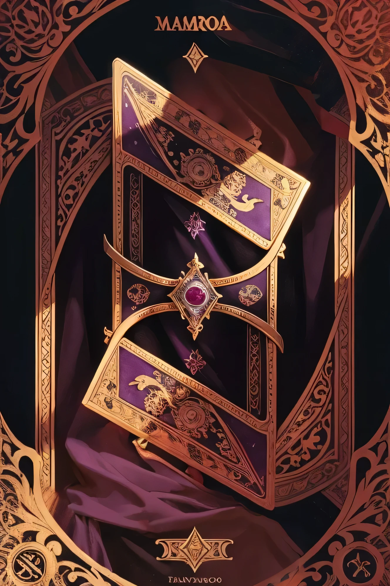 cartas de tarot morada
