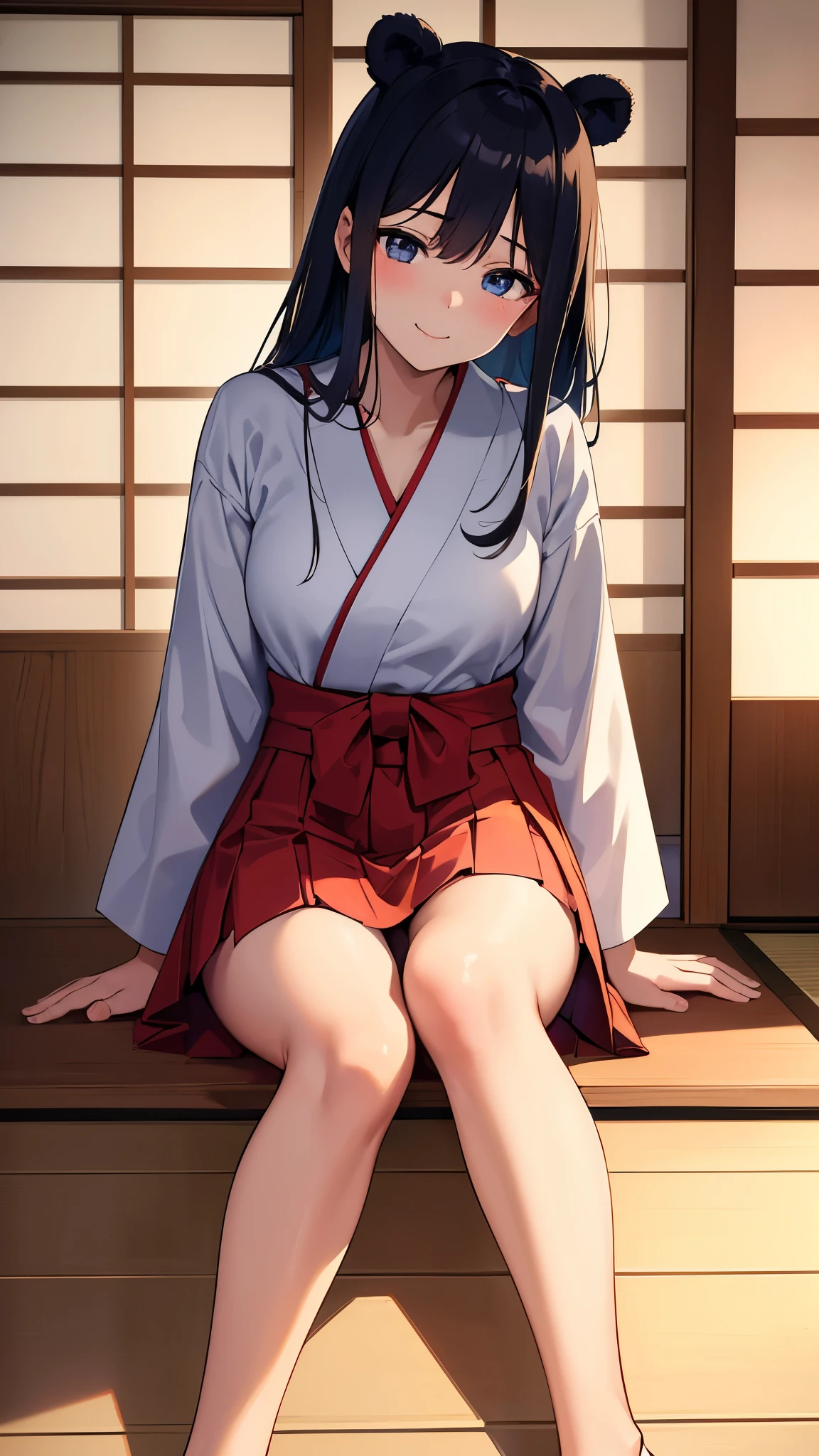 nsfw, Naughty face, tits out, {nude}, Spread legs, Pussy, Lots of love juice, girl wearing a Japanese school swimsuit, black long hair, dark blue swimsuit, nipple, pull down the shoulder strap, piece of clothing removed