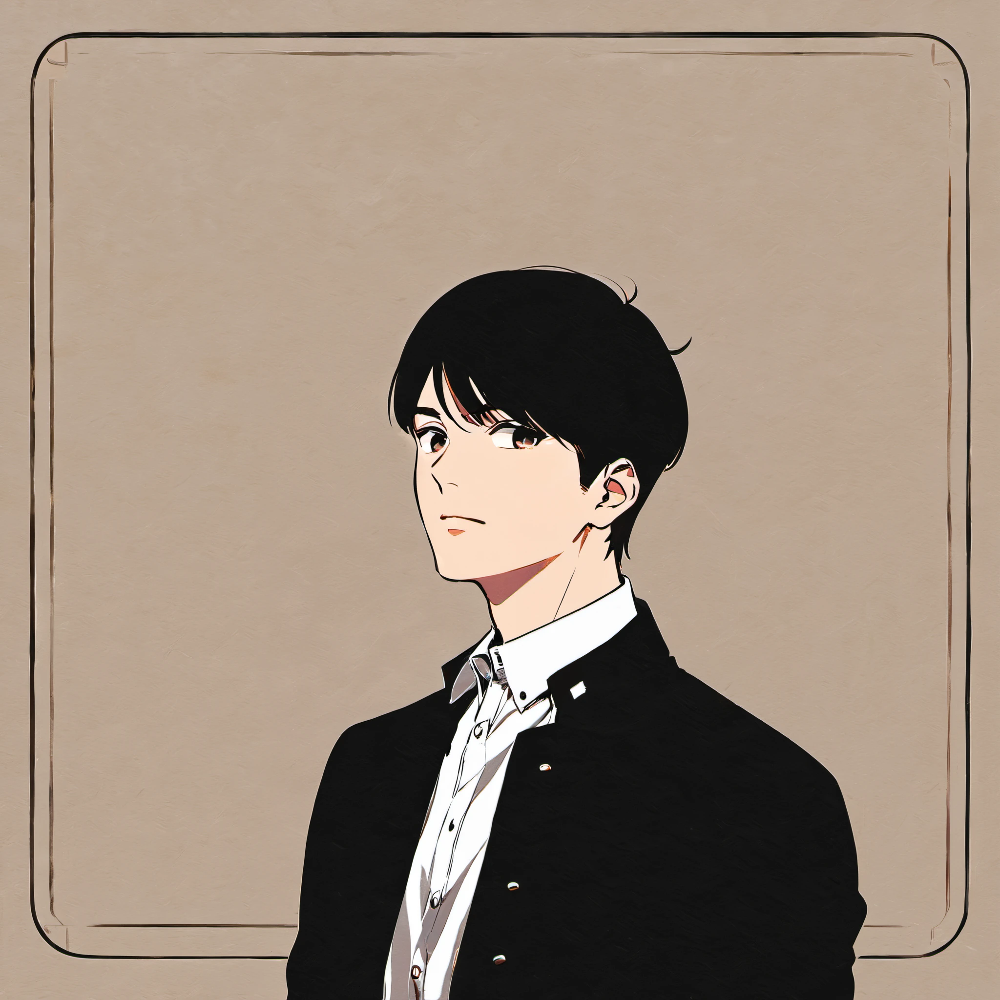 masterpiece、highest quality、one young man、Entrepreneurial spirit、Upper body、background is white
