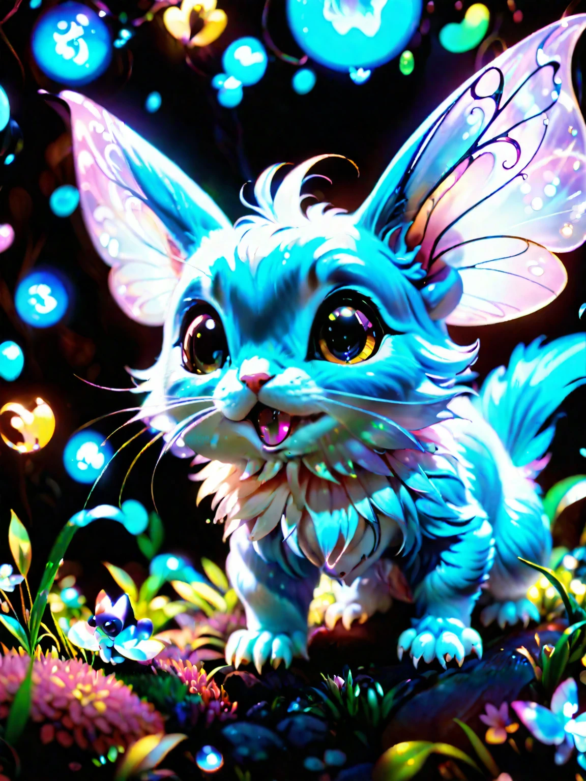 dreamscape a cute creature, no human, a lot of little details, by ayami kojima, smooth shading, 8k, cinematic composition, octane render, concept art, trending on artstation, digital painting, anime, disney, pixar, 8k, hd, dof, kodak film, volumetric lighting, subsurface scattering, photorealistic, octane magical  holography, [prompt] surreal, ethereal, dreamy, mysterious, fantasy, highly detailed
