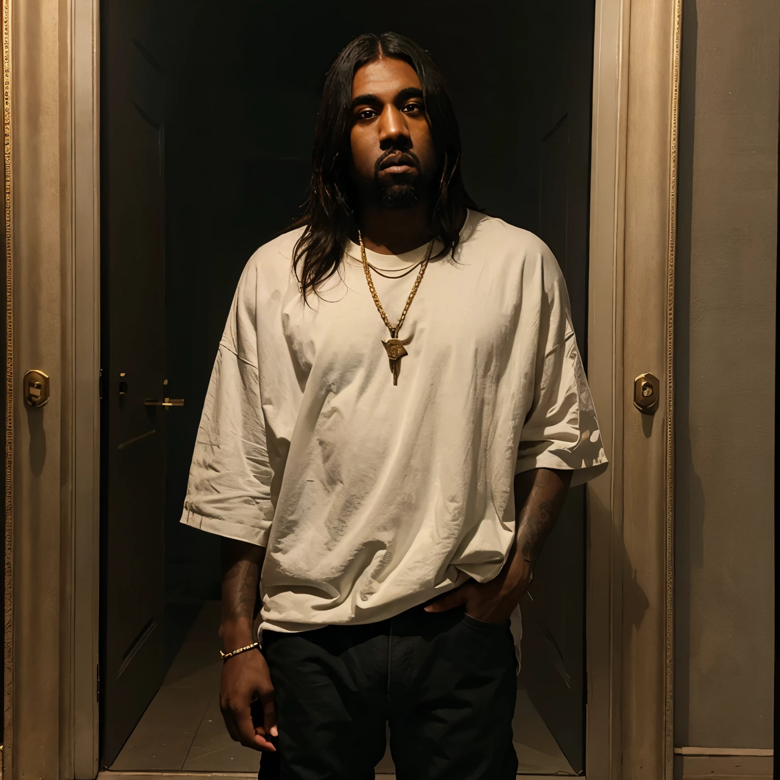 Kanye west jesus painting 