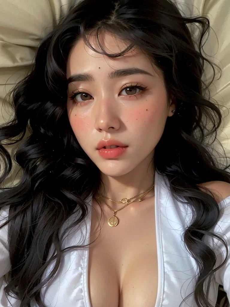 Detailed description, of, a, female, What there is, connected, a, bed, and, a, white, blanket, japanese model, 일본 femaleof 아름다운 얼굴, Shikamimi, sakimichan, japanese goddess, 아름다운 asian girl, delicate and attractive face, Yoshitomo Nara, young asian woman, 창백한 유white 도자기 피부, asian girl, Instagram Templates, very pretty face