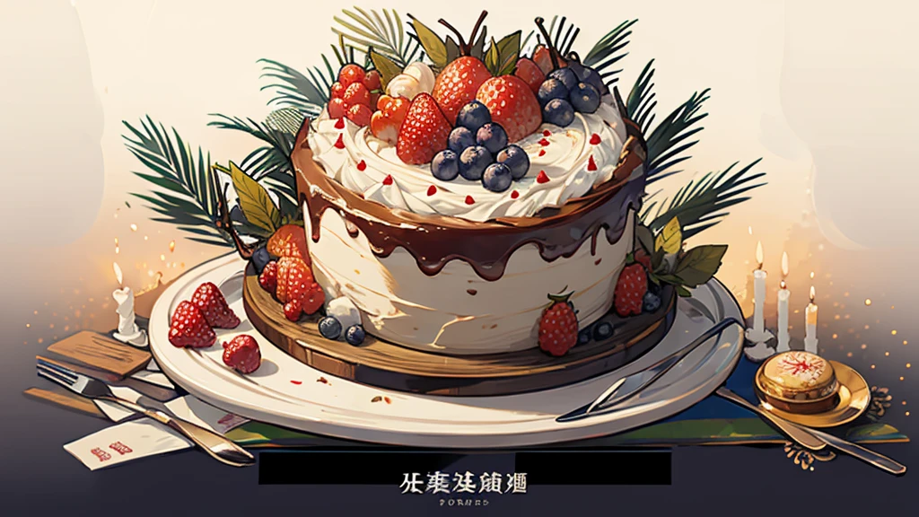 Chinese Cake, biscuit, cream, Beautiful jewelry, unusual cake, beautiful cake, multi-tiered cake, Huge cake, cake with incredible decorations, berries, fruits, without people
