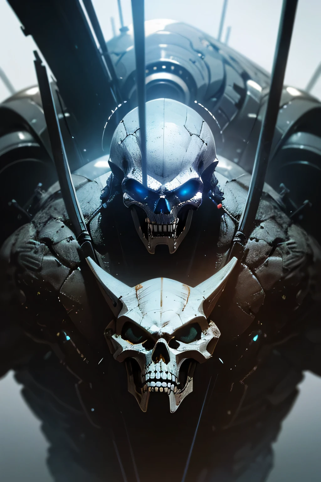 photography of hyper realistic advanced photo of biomechanical predator hunter head, big and muscular, furious face, transparent head, showing mechanical skull, studio background, realistic texture, realistic effect, inspired by world class sci-fi artist h.r. giger, Canon EOS 5, octane rendering, unreal engine 5, adobe Photoshop, best lighting strobe, best effect, suitable studio background