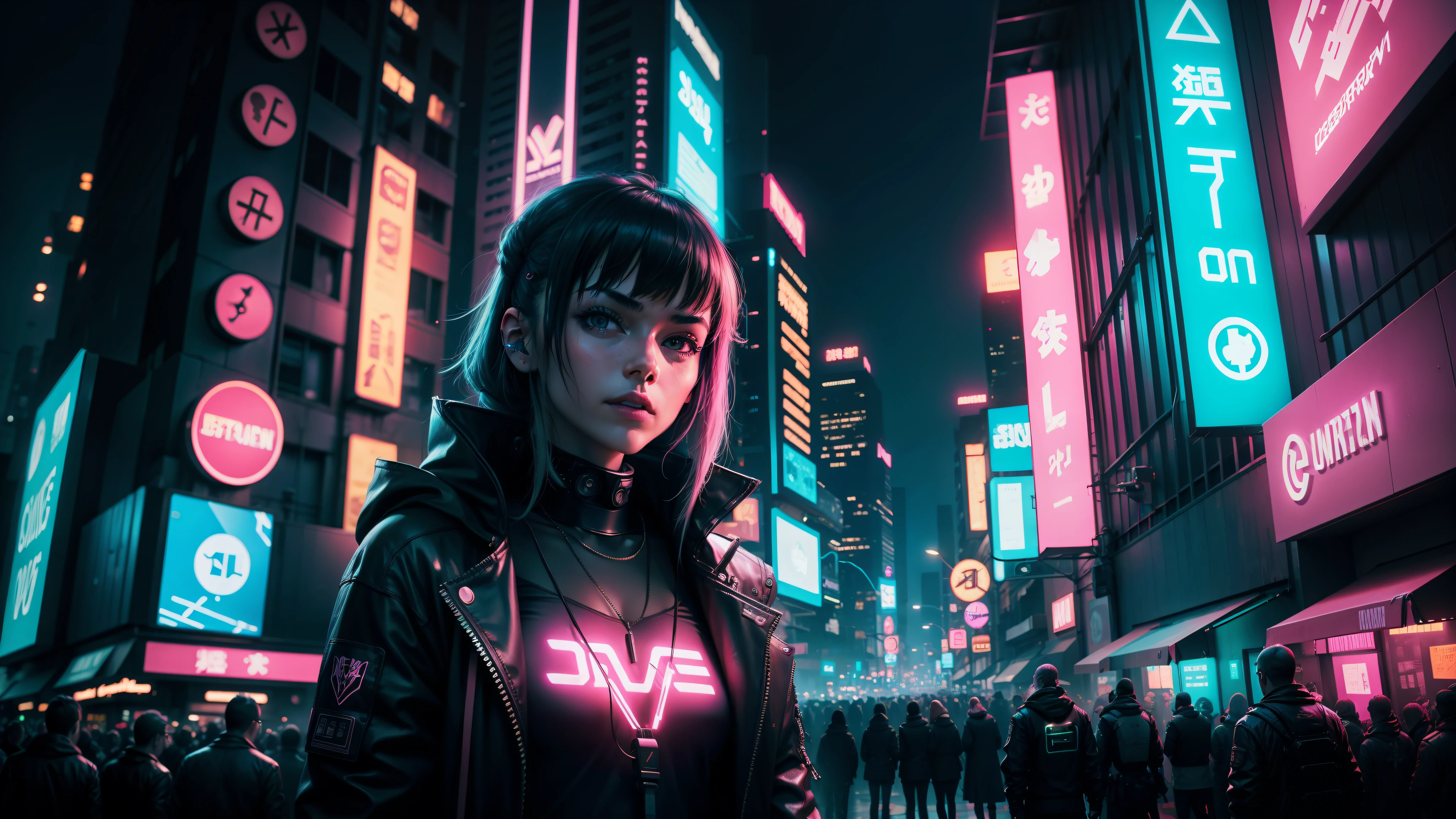 beaucoup, Beaucoup de gens, Cyberpunk, Neon