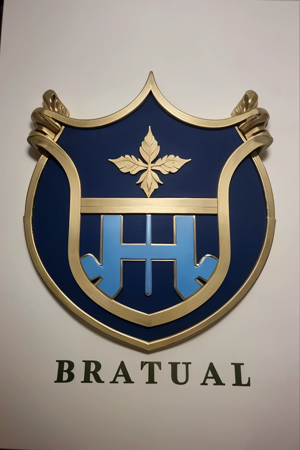 create a coat of arms like a football team with the words Brasil Led Club. Create it so that the drawing appears to be made in LED